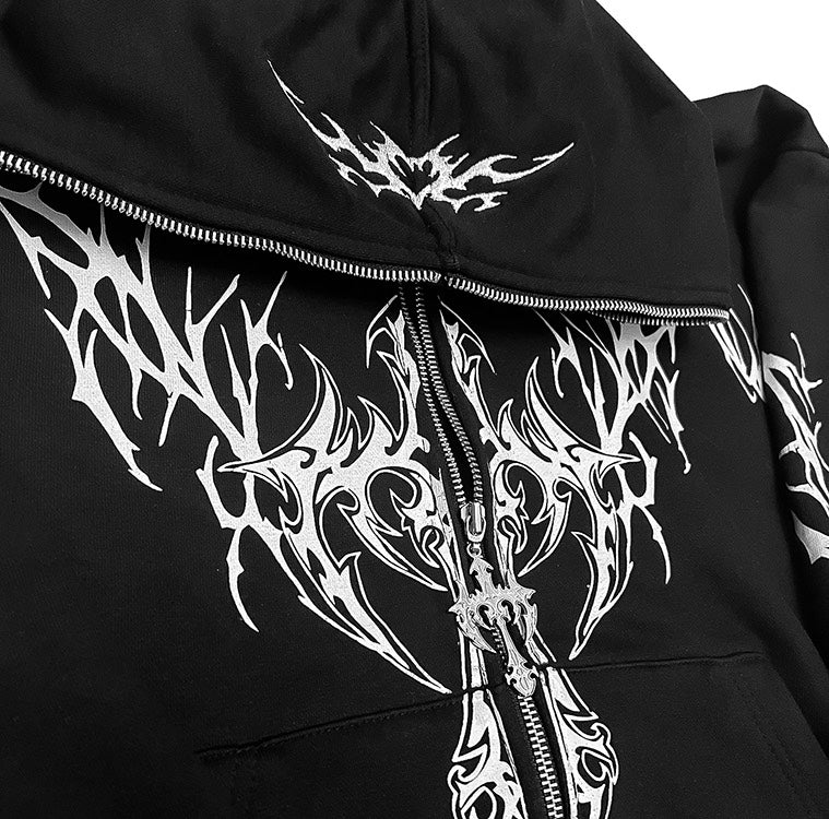 Blac Label Rage to Live Pain Anguish Heart Full Zip Sweatshirt Distressed deals Jacket